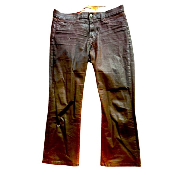 J Brand Denim - JBrand Gigi coated cropped brown Jean